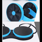 4-Wheel Ab Roller with Resistance Bands & Knee Pad | Core Strength Abdominal Workout Roller for Home Gym