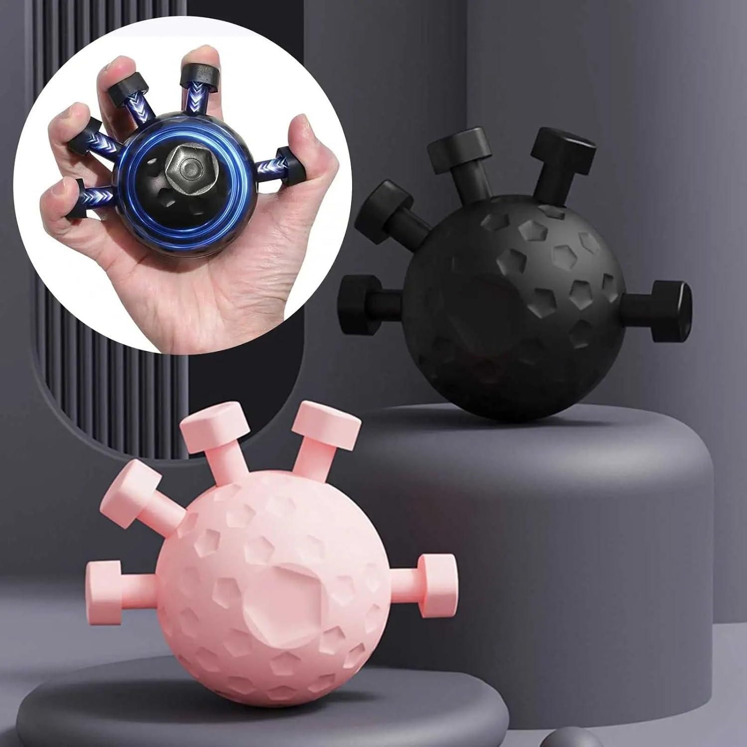 Finger Hand Strengthener Grip Ball | Adjustable Finger Exerciser for Grip Strength, Wrist & Forearm Training