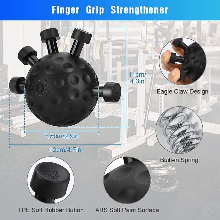 Finger Hand Strengthener Grip Ball | Adjustable Finger Exerciser for Grip Strength, Wrist & Forearm Training