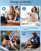 3-in-1 Retractable Fast Charging Cable – Type-C, Lightning & Micro USB Multi Charging Data Cable for Android & iPhone